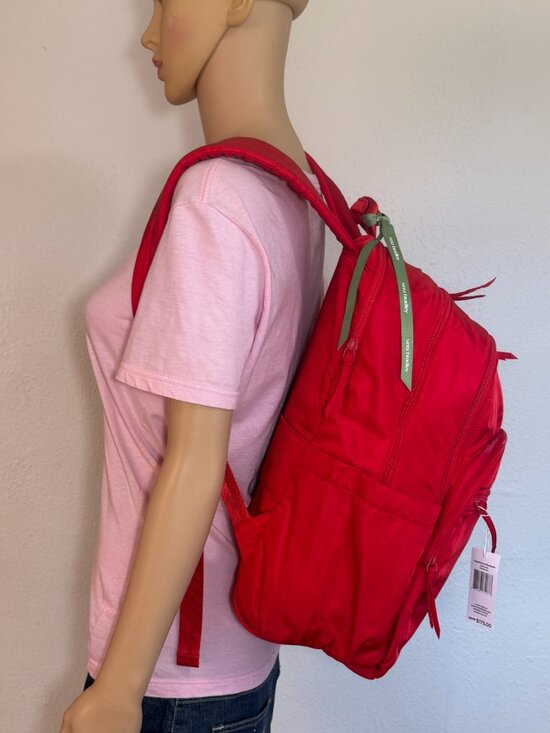 Vea Bradley Large Bancroft Backpack Nylon Goji Berry Red NWT main image 11